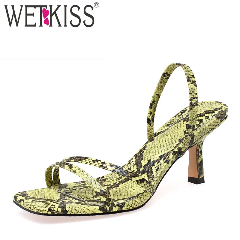 WETKISS Snake Skin Slippers 2019 New Women Slides Shoes Summer Party Mules Shoes Ladies Fashion High Heels Slides Shoes Female
WETKISS Snake Skin Slippers 2019 New Women Slides Shoes Summer Party Mules Shoes Ladies Fashion High Heels Slides Shoes Female
