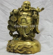 free shipping China Pure Bronze Happy Laughing Buddha Carry Coins Statue Bring Wealth
free shipping China Pure Bronze Happy Laughing Buddha Carry Coins Statue Bring Wealth