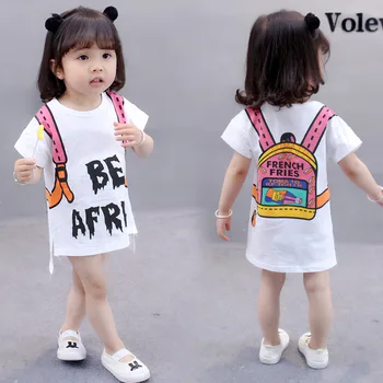 2020 Summer Baby Long t shirt Dresses 1-6 Years Old Toddler Children Clothes Child Clothing Girls Cartoon Print Cotton Dress
2020 Summer Baby Long t shirt Dresses 1-6 Years Old Toddler Children Clothes Child Clothing Girls Cartoon Print Cotton Dress