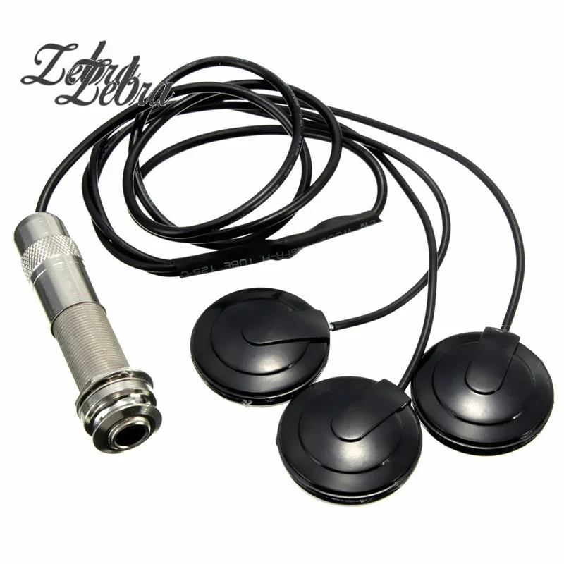 Metal rubber and plastic Universal Sliver and Black 6.35mm Pickup Piezo 3 Transducer For Acoustic Guitar Ukulele Mandolin
Metal rubber and plastic Universal Sliver and Black 6.35mm Pickup Piezo 3 Transducer For Acoustic Guitar Ukulele Mandolin