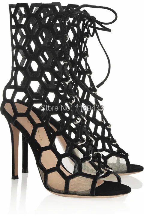 Fashion sandal boots women pumps sexy gladiator high heel sandals designer hollow out leather summer boots
Fashion sandal boots women pumps sexy gladiator high heel sandals designer hollow out leather summer boots