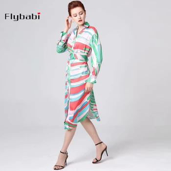 Striped print high quality 2019 spring Autumn fashion ladies V-Neck Sashes full sleeve Vintage Mid-Calf women party dress
Striped print high quality 2019 spring Autumn fashion ladies V-Neck Sashes full sleeve Vintage Mid-Calf women party dress