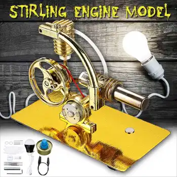 Steam Power Stirling Engine Motor Model + Light Bulb School Demonstration Education Toy Kit For Kids
Steam Power Stirling Engine Motor Model + Light Bulb School Demonstration Education Toy Kit For Kids