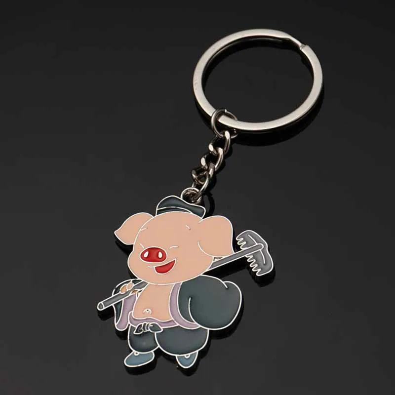 1Pair Couple Keychain Pig Key Ring Silver Plated Lovers Love Key Chain Souvenirs Valentine's Day gift
1Pair Couple Keychain Pig Key Ring Silver Plated Lovers Love Key Chain Souvenirs Valentine's Day gift