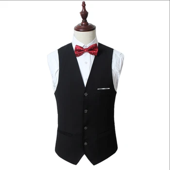 British Style Men's Vest Solid Dress Slim Fit Waistcoat Men Black White Red Suit Vest Man
British Style Men's Vest Solid Dress Slim Fit Waistcoat Men Black White Red Suit Vest Man
