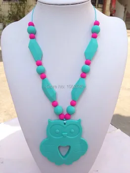 Silicone Teething Necklace/Pendant-owl Teething Toy - Baby chew penadnt - Pendant Nursing Necklace
Silicone Teething Necklace/Pendant-owl Teething Toy - Baby chew penadnt - Pendant Nursing Necklace