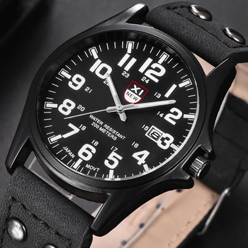 1pc / lot Watches Mens Casual Leather Date Watch Men Military Sports Gifts Quartz Wristwatches Erkek Barato Saat Montre Homme
1pc / lot Watches Mens Casual Leather Date Watch Men Military Sports Gifts Quartz Wristwatches Erkek Barato Saat Montre Homme