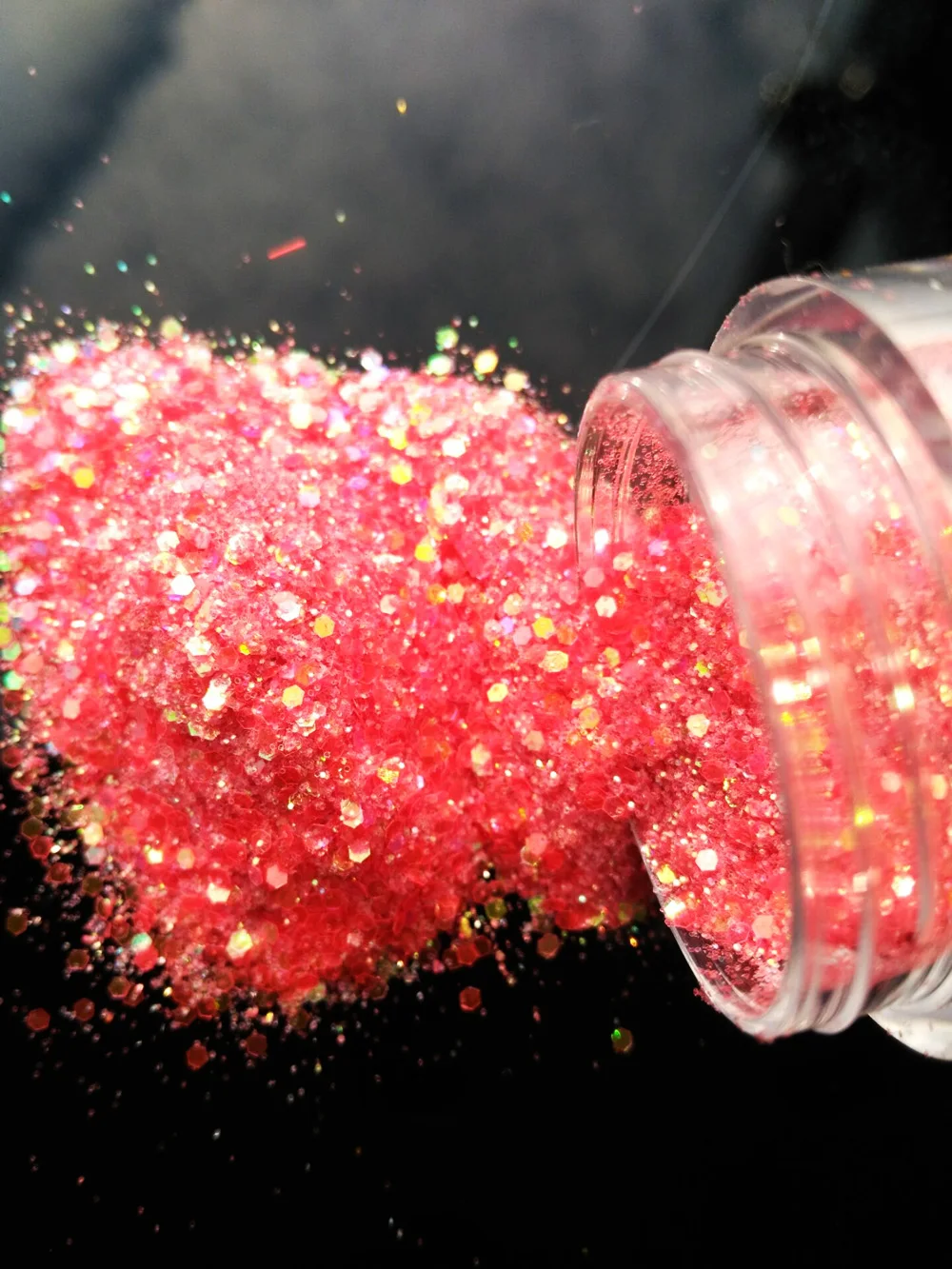 Fine Iridescent pink mix mixe size Acrylic Glitter Powder for Nail Art Tips Design , Decoration Glitter Dust Powder (10g Jar)
Fine Iridescent pink mix mixe size Acrylic Glitter Powder for Nail Art Tips Design , Decoration Glitter Dust Powder (10g Jar)