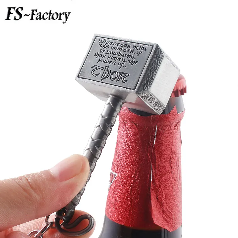 Thor Hammer Beer Bottle Opener Keychain Avengers Thanos Infinity Gauntlet Glove Captain Marvel Multifunction Keyring Jewelry
Thor Hammer Beer Bottle Opener Keychain Avengers Thanos Infinity Gauntlet Glove Captain Marvel Multifunction Keyring Jewelry
