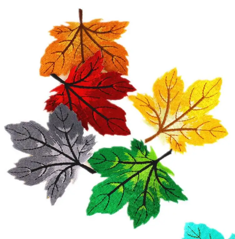 Fashion 1 Maple leaf Iron On patches for clothing Embroidered Applique Garment Stickers flower Patches clothes dresses Accessory
Fashion 1 Maple leaf Iron On patches for clothing Embroidered Applique Garment Stickers flower Patches clothes dresses Accessory