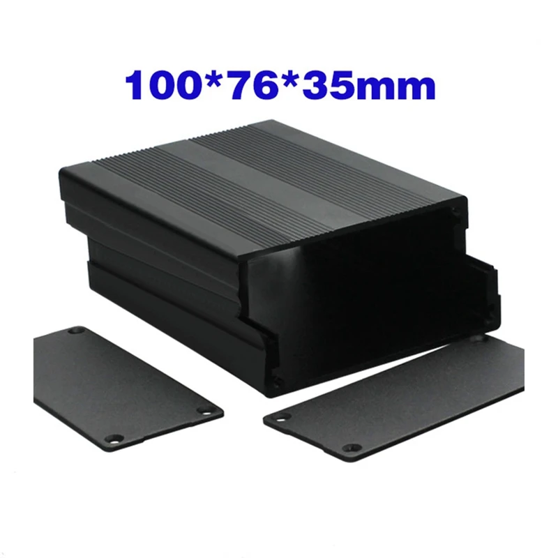 5Pcs Black Extruded Aluminum Enclosures 100x76x35mm PCB Instrument Electronic Project Box Case
5Pcs Black Extruded Aluminum Enclosures 100x76x35mm PCB Instrument Electronic Project Box Case