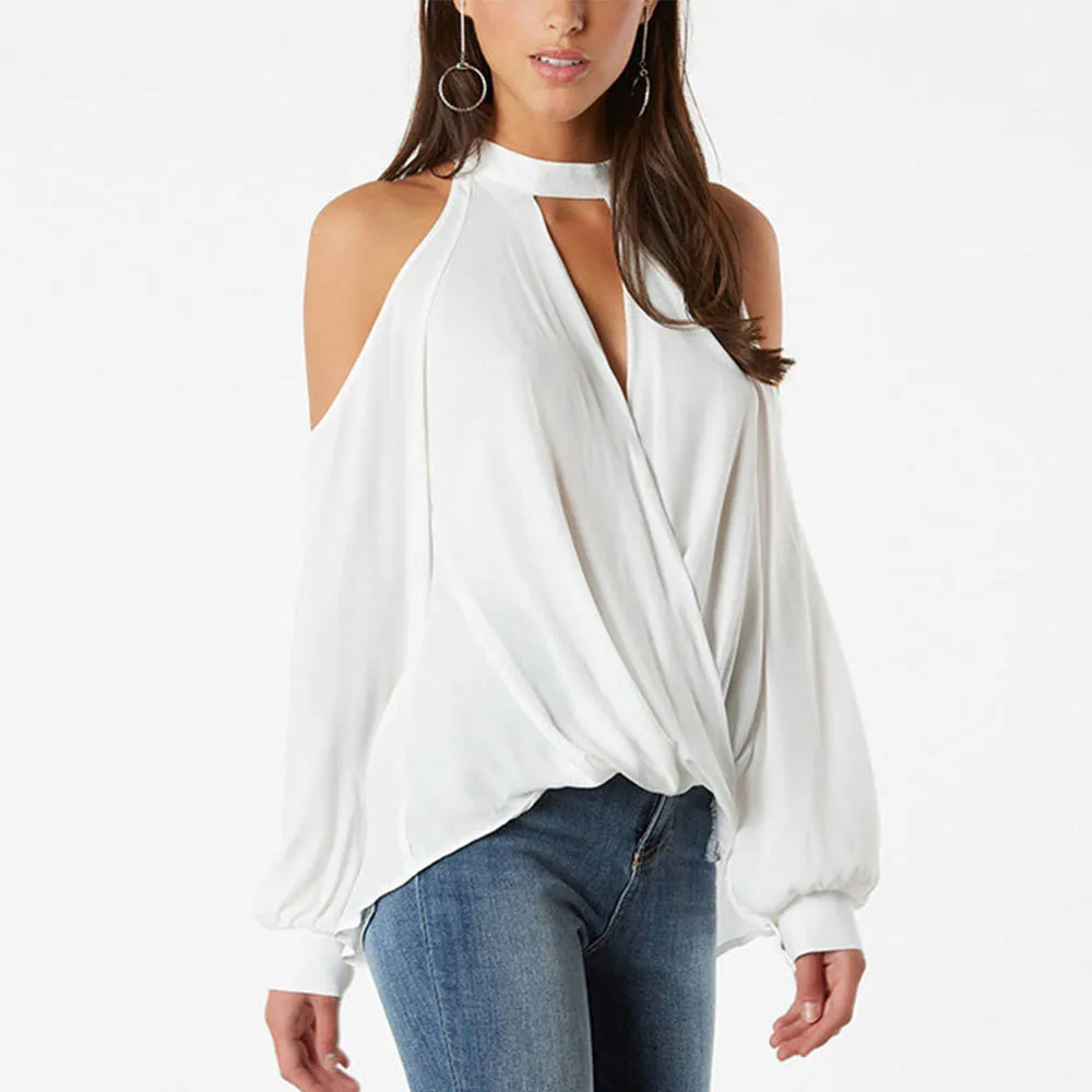 Sexy Off Shoulder top Women Tops Summer Chiffon Shirt Blouse Slim Long Sleeved Ladies Casual Beach Top Femme Blusas Mujer
Sexy Off Shoulder top Women Tops Summer Chiffon Shirt Blouse Slim Long Sleeved Ladies Casual Beach Top Femme Blusas Mujer