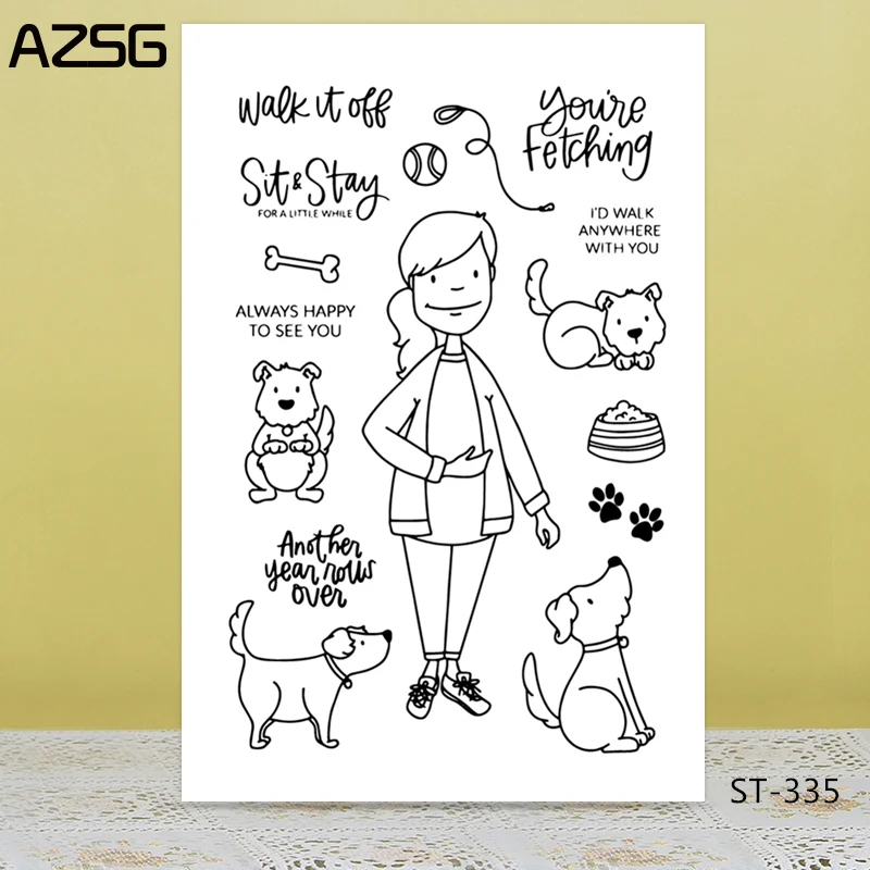 AZSG Ordinary Woman Cute Dog Clear Stamps/Seals For DIY Scrapbooking/Card Making/Album Decorative Silicone Stamp Crafts
AZSG Ordinary Woman Cute Dog Clear Stamps/Seals For DIY Scrapbooking/Card Making/Album Decorative Silicone Stamp Crafts