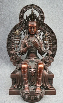 fast shipping USPS to USA S1851 22" Tibet Pure Bronze Temple Lotus Maitreya Buddha Joss Kwan-yin GuanYin Statue
fast shipping USPS to USA S1851 22" Tibet Pure Bronze Temple Lotus Maitreya Buddha Joss Kwan-yin GuanYin Statue
