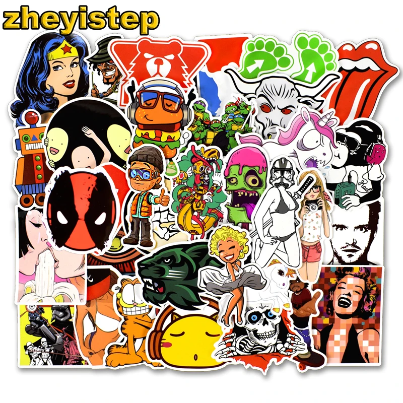 50 Pcs Mixed Terror & Happy Girl Stickers Personality sticker for Skateboard Laptop Luggage Guitar DIY Waterproof Stickers Pack
50 Pcs Mixed Terror & Happy Girl Stickers Personality sticker for Skateboard Laptop Luggage Guitar DIY Waterproof Stickers Pack