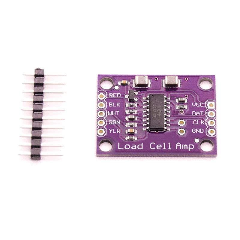 1 pcs HX711 Weighing Sensor 24-bit A/D Conversion Adapter Load Cell Amplifier Board Weight Sensors 2.6 ~ 5.5V
1 pcs HX711 Weighing Sensor 24-bit A/D Conversion Adapter Load Cell Amplifier Board Weight Sensors 2.6 ~ 5.5V