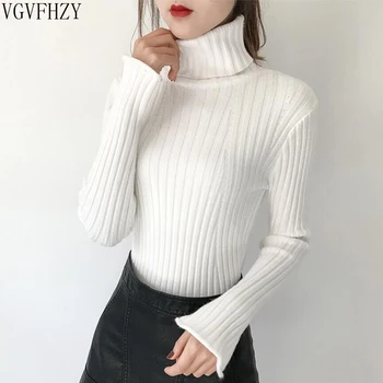 2018 Autumn Winter New Warm High collar Elasticity Sweater pullover Long-sleeved Knitted Sweater Women Sexy skinny Sweater L1164
2018 Autumn Winter New Warm High collar Elasticity Sweater pullover Long-sleeved Knitted Sweater Women Sexy skinny Sweater L1164