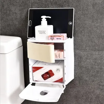 Waterproof Bathroom Organizer Shelf Toilet Paper Sanitary Napkin Storage Box Rack Wall Mounted Shelves For Shower Gel Cosmetic
Waterproof Bathroom Organizer Shelf Toilet Paper Sanitary Napkin Storage Box Rack Wall Mounted Shelves For Shower Gel Cosmetic