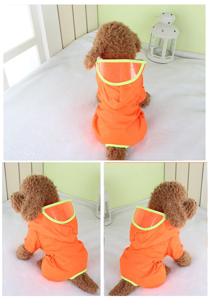 Pet Dogs Raincoat Waterproof Overalls Goods for Pets Poncho Rain Coat for Chihuahua Teddy Small Dogs1