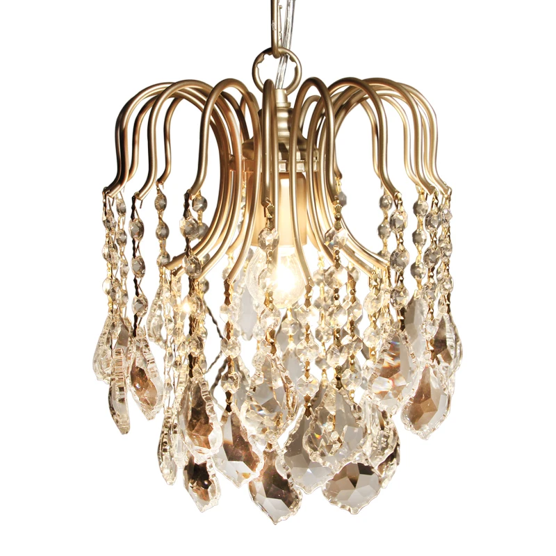 American staircase small crystal Pendant Lights European single head living room bedroom restaurant aisle ZL246 LU7109
American staircase small crystal Pendant Lights European single head living room bedroom restaurant aisle ZL246 LU7109