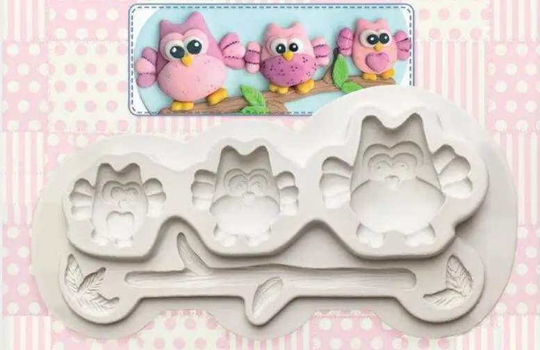 Luyou3D Owl Shape cooking tools wedding decoration silicone mold fondant DIY cake decoration sugar baking mold FM1521
Luyou3D Owl Shape cooking tools wedding decoration silicone mold fondant DIY cake decoration sugar baking mold FM1521