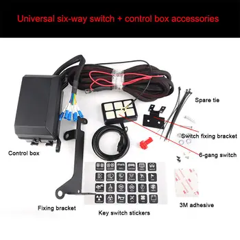 6 Gang Switch Panel Universal Circuit Control Box Button Switch Pod Touch Switch Box For Truck Jeep ATV UTV SUV Car
6 Gang Switch Panel Universal Circuit Control Box Button Switch Pod Touch Switch Box For Truck Jeep ATV UTV SUV Car