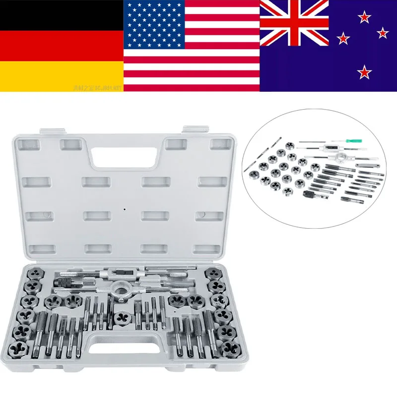 40Pcs M3-M12 Screw Nut Tap and Die Set with Wrenches and Thread Gauge Heavy Duty Hand Tools llave ajustable Single Tap Wrench
40Pcs M3-M12 Screw Nut Tap and Die Set with Wrenches and Thread Gauge Heavy Duty Hand Tools llave ajustable Single Tap Wrench