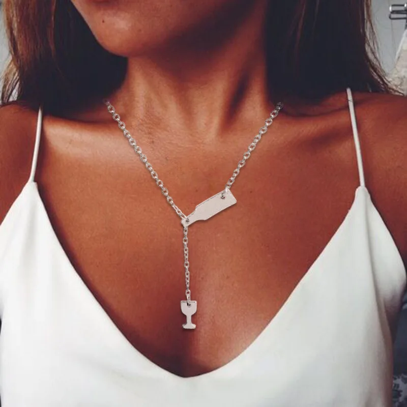 Gold Jewelry Beer Cup Long Pendant Wine Necklace For Women Luxury Fashion Necklaces for women 2018 statement Necklace Party
Gold Jewelry Beer Cup Long Pendant Wine Necklace For Women Luxury Fashion Necklaces for women 2018 statement Necklace Party
