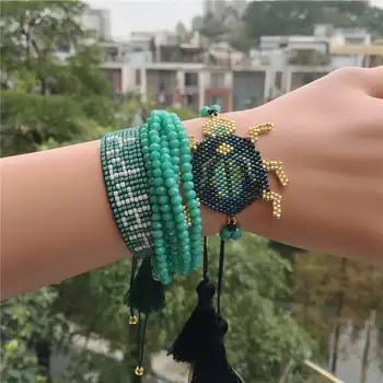 Seed Beads Bracelet Bileklik Turkish Evil Eye Handmade woven Products jewelry 2019 Women Black Crystal Gift
Seed Beads Bracelet Bileklik Turkish Evil Eye Handmade woven Products jewelry 2019 Women Black Crystal Gift