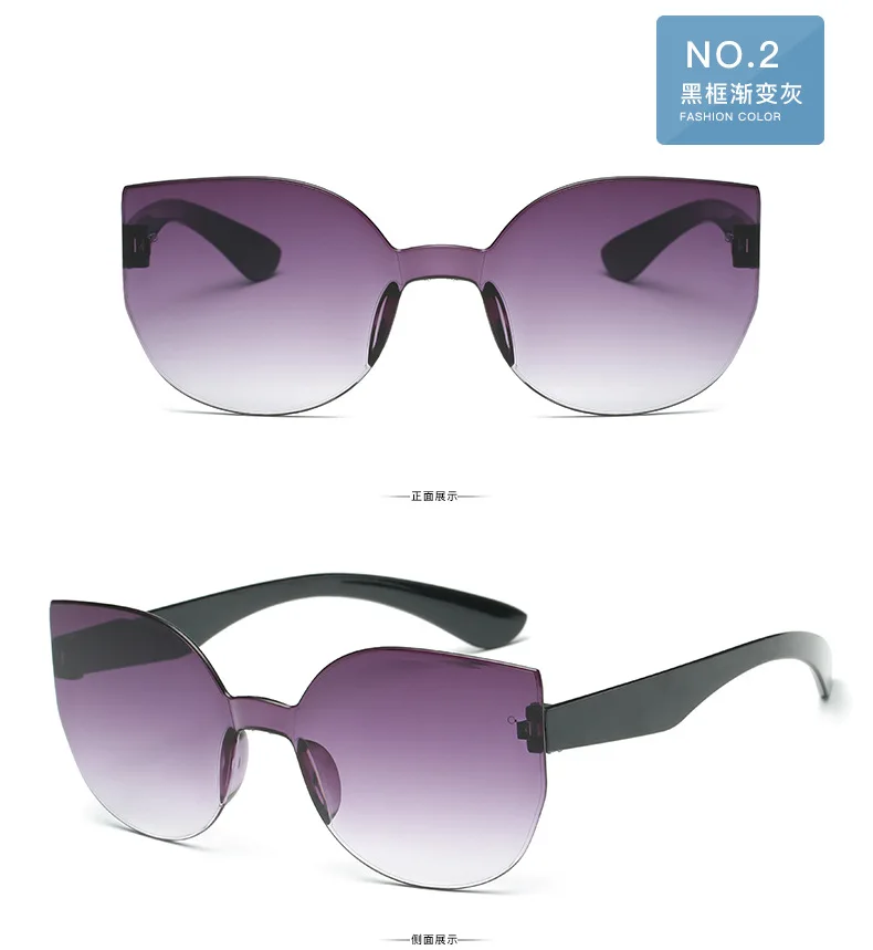 UCOOL 2018 Fashion Square Rimless Sunglasses Women Vintage Brand Designer Coating Sun Glasses UV400 (8)