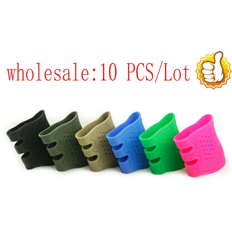 VULPO 10pcs/lot Tactical Pistol Rubber Grip Glove Cover Sleeve Anti Slip for Glock 17 19 20 21 22 23 25 Series BK DE RED
VULPO 10pcs/lot Tactical Pistol Rubber Grip Glove Cover Sleeve Anti Slip for Glock 17 19 20 21 22 23 25 Series BK DE RED