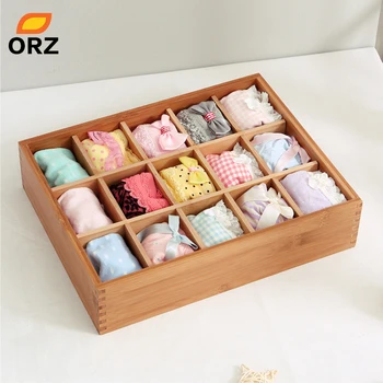 ORZ Socks Storage Box Bamboo Bin Clothes Bra Underware Ties Cosmetics Make Up Jewelry Desktop Wardrobe Drawer Storage Organizer
ORZ Socks Storage Box Bamboo Bin Clothes Bra Underware Ties Cosmetics Make Up Jewelry Desktop Wardrobe Drawer Storage Organizer