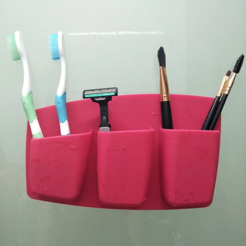 Multi-function Silicone Bathroom Sundry Shelf Toothbrush Storage Rack Toothbrush Makeup Brush Holder Toothpaste Shaver Organizer
Multi-function Silicone Bathroom Sundry Shelf Toothbrush Storage Rack Toothbrush Makeup Brush Holder Toothpaste Shaver Organizer