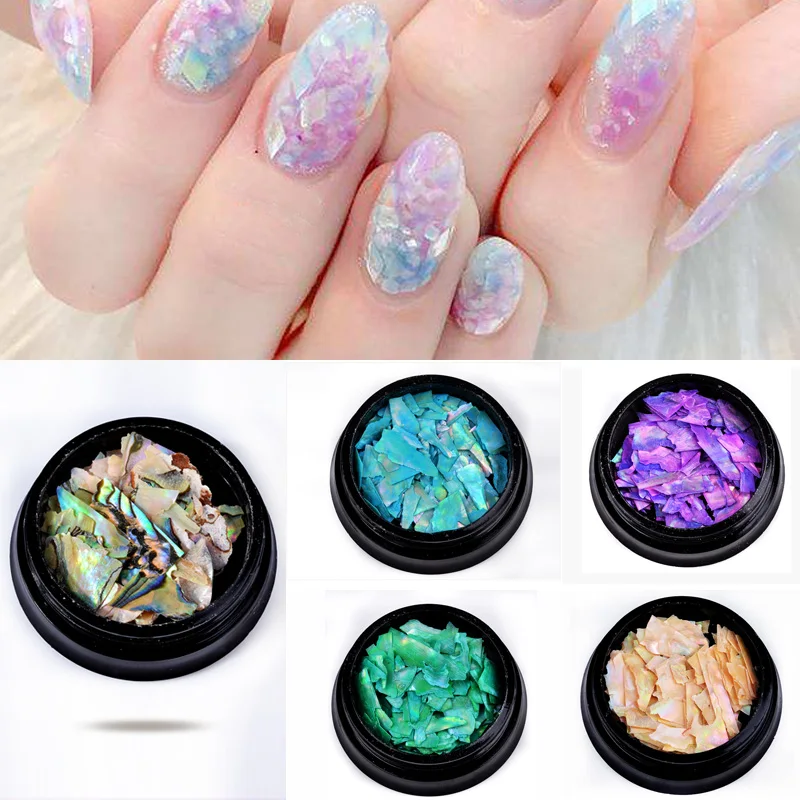 1 Box Natural Irregular Crushed Seashell Flakes Ultra-thin Colorful Abalone Stone Slices Holographic Charm Nail Art Decorations
1 Box Natural Irregular Crushed Seashell Flakes Ultra-thin Colorful Abalone Stone Slices Holographic Charm Nail Art Decorations