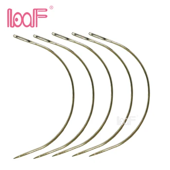 LOOF 9cm 12pc C TYPE Curved Stainless Steel Circular knitting Needles Hair Weaving Thread/Sewing Needles For Hair Extension Tool
LOOF 9cm 12pc C TYPE Curved Stainless Steel Circular knitting Needles Hair Weaving Thread/Sewing Needles For Hair Extension Tool