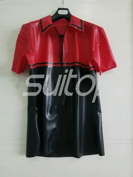 Men 's Fashionable latex shirts tops outwear for male in front zip Real photo (No lubes)
Men 's Fashionable latex shirts tops outwear for male in front zip Real photo (No lubes)