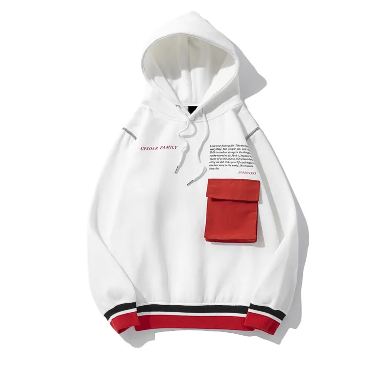 Hoodies Men Pocket Letter Plus Velvet Hooded High Street Pullover Sweatshirt Men Fashion Hip Hop Streetwear Hoodie Couple Wear
Hoodies Men Pocket Letter Plus Velvet Hooded High Street Pullover Sweatshirt Men Fashion Hip Hop Streetwear Hoodie Couple Wear