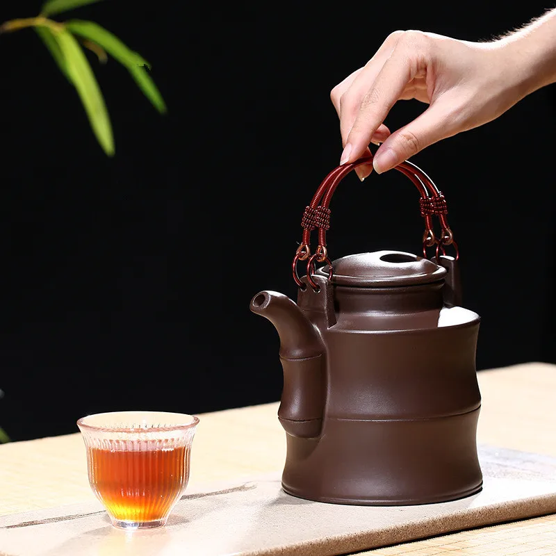 750CC Purple clay yixing bamboo teapot ore mud handmade drinkware suit dahongpao Oolong tie guan yin
750CC Purple clay yixing bamboo teapot ore mud handmade drinkware suit dahongpao Oolong tie guan yin