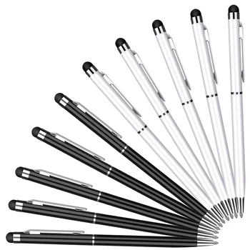 2 in 1 Universal Ballpoint Stylus Pen Black White Color Capacitor Styli Touch Screen Multi Function Ballpoint Stylus Pen
2 in 1 Universal Ballpoint Stylus Pen Black White Color Capacitor Styli Touch Screen Multi Function Ballpoint Stylus Pen