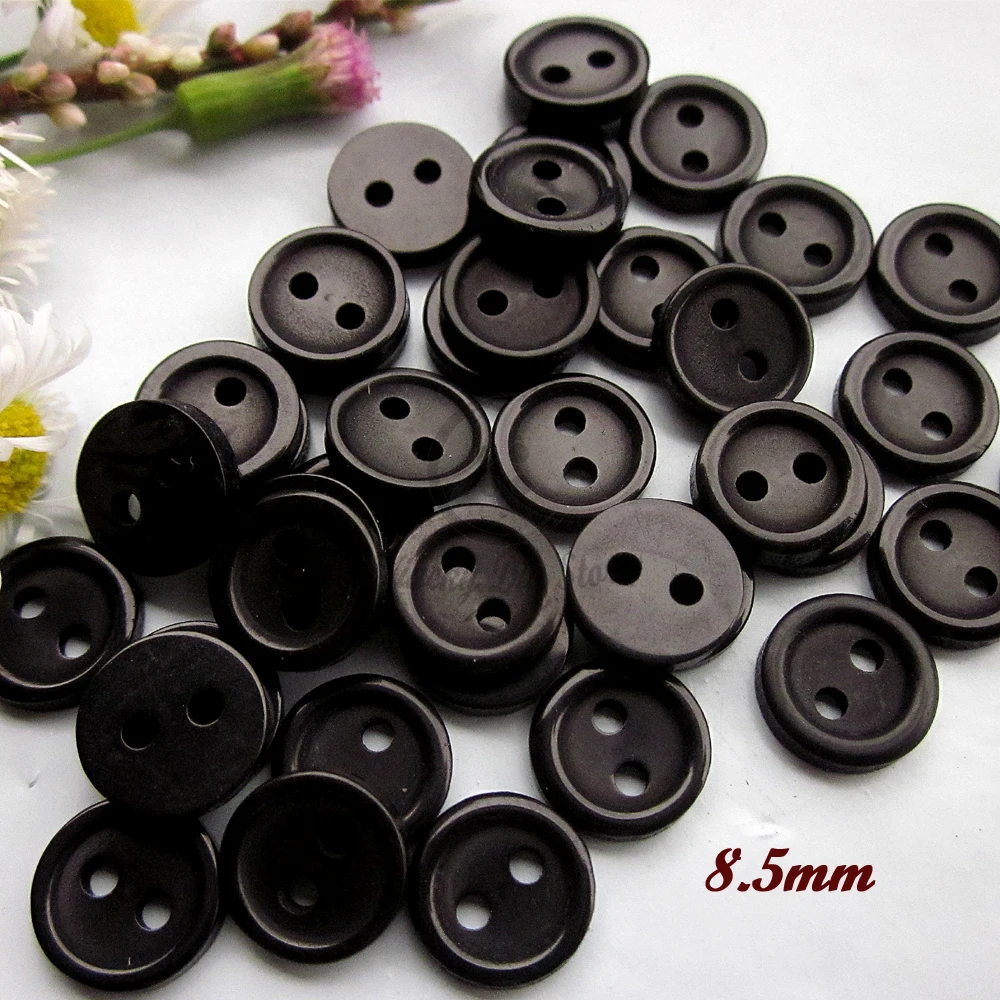 144pcs 8.5mm round thin edge 2 holes mini black buttons for doll craft scrapbooking diy sewing decorative accessories supplies
144pcs 8.5mm round thin edge 2 holes mini black buttons for doll craft scrapbooking diy sewing decorative accessories supplies