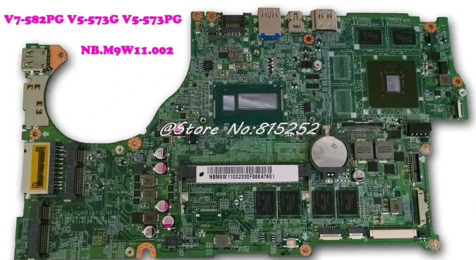 Laptop Motherboard For ACER V5 V7-582PG V5-573G V5-573PG i7-4500U VRAM NB.M9W11.002 New and Original
Laptop Motherboard For ACER V5 V7-582PG V5-573G V5-573PG i7-4500U VRAM NB.M9W11.002 New and Original