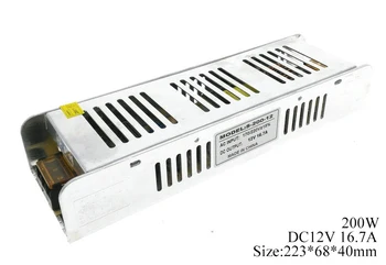 Mini Power Supply 16.7A 200W DC12V Switch Lighting Transformers LED Driver For LED Strip Light Power Adapter
Mini Power Supply 16.7A 200W DC12V Switch Lighting Transformers LED Driver For LED Strip Light Power Adapter