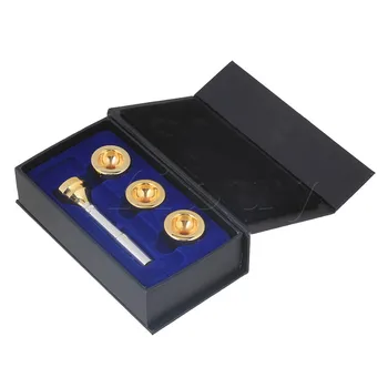 Yibuy Silver Plated Brass Professional 4 Golden Head Cups & Mouthpiece for Trumpet
Yibuy Silver Plated Brass Professional 4 Golden Head Cups & Mouthpiece for Trumpet