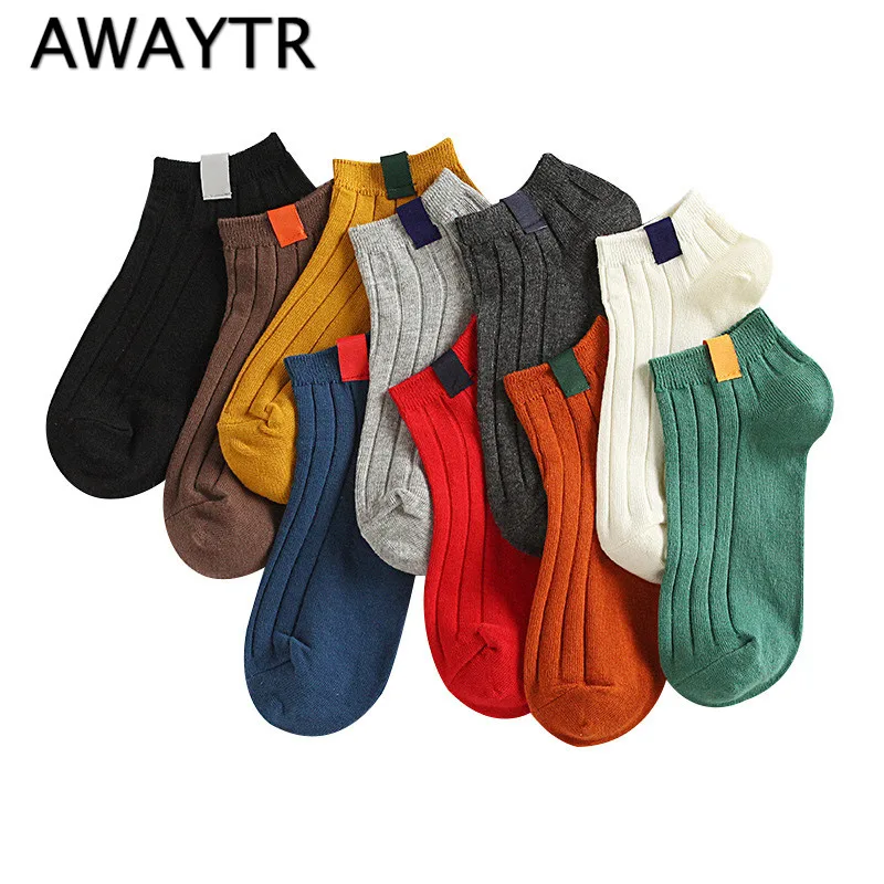 Awaytr Cotton Solid Color Women's Sock Elastic Colorful Design Art Cute Short Socks Warm High Quality Female Socks Hosiery
Awaytr Cotton Solid Color Women's Sock Elastic Colorful Design Art Cute Short Socks Warm High Quality Female Socks Hosiery