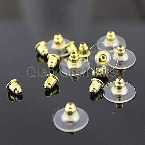 1000 gold Color Earring Backs Stoppers Ear Post Nut W/Pads 11x6mm or you pick color
1000 gold Color Earring Backs Stoppers Ear Post Nut W/Pads 11x6mm or you pick color