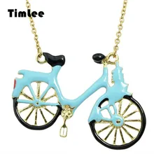 Timlee N119 lindas gotas de aceite azul bicicleta aleación collares al por mayor(China)