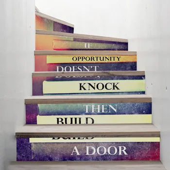 3D English Quote Decorative Stair Sticker Funny DIY Wall Sticker For Kids Rooms Living Room Library Bookstore Home Decor FS010
3D English Quote Decorative Stair Sticker Funny DIY Wall Sticker For Kids Rooms Living Room Library Bookstore Home Decor FS010