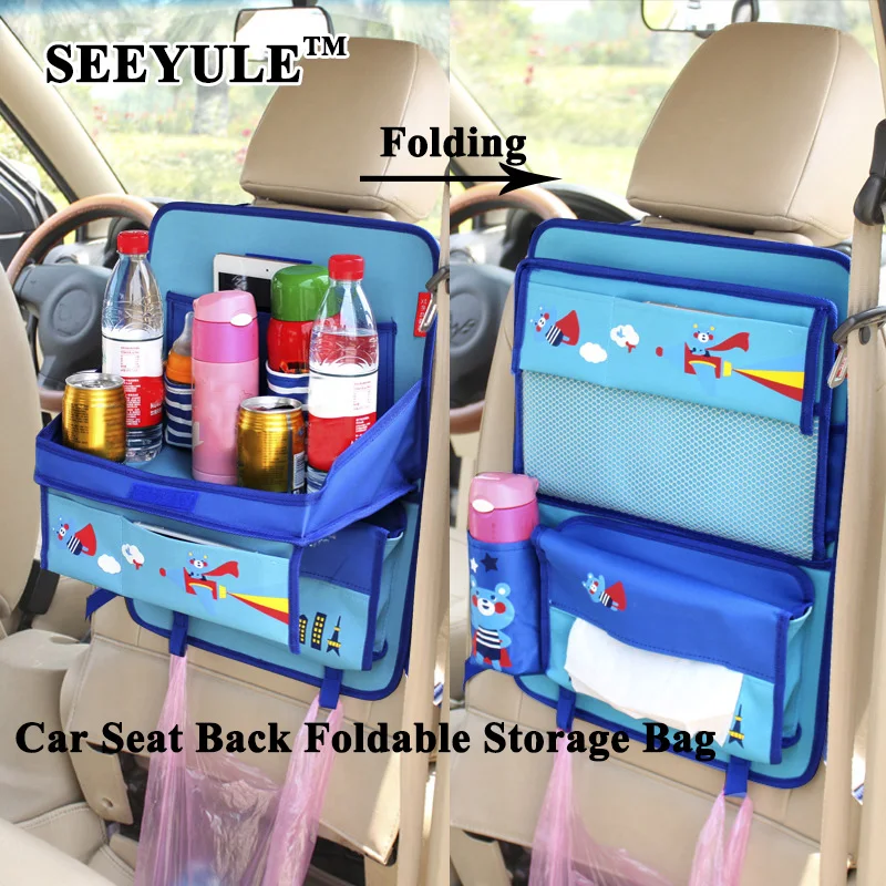 1pc SEEYULE Cartoon Cute Fashion Car Seat Back Storage Bag with Foldable Table Car Styling Organizer Kid Tissue Drink Pad Holder
1pc SEEYULE Cartoon Cute Fashion Car Seat Back Storage Bag with Foldable Table Car Styling Organizer Kid Tissue Drink Pad Holder