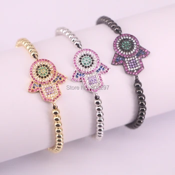 10Pcs Hamsa Hand Charm Bracelets Adjustable Braiding Macrame CZ Bracelet Jewelry
10Pcs Hamsa Hand Charm Bracelets Adjustable Braiding Macrame CZ Bracelet Jewelry
