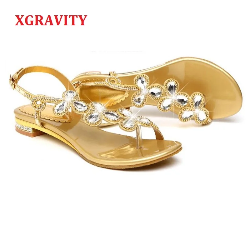 XGRAVITY Female Shoes New Ladies Casual Leaf Flat Shoes Sexy Crystal Design Women Sandal Hot Ladies Flip Flop Shoes Sandals A262
XGRAVITY Female Shoes New Ladies Casual Leaf Flat Shoes Sexy Crystal Design Women Sandal Hot Ladies Flip Flop Shoes Sandals A262